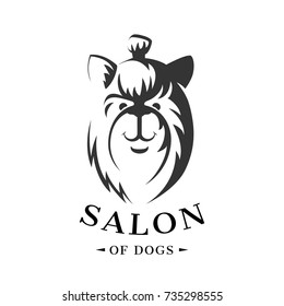 Logo of the dog. Icon template for the store for dogs. 