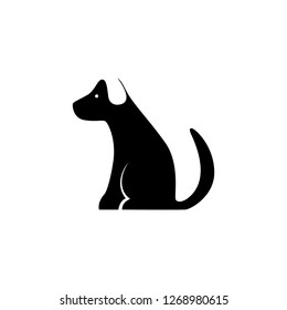 logo dog, negative space logo dog
