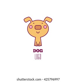 Logo dog. Vector illustration.