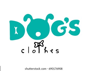 Logo for dog's brand clothes