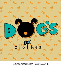 Logo for dog's brand clothes