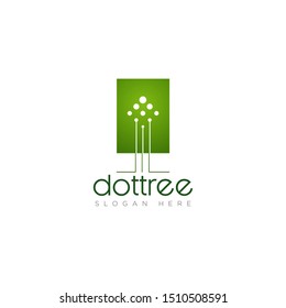 logo dottree, tech and luxury company vector