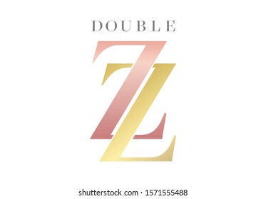 Logo Double Z, Luxury Logo