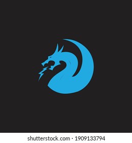 Logo-Drachensymbol-Vorlage