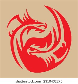 logo dragon vektor with high resolution