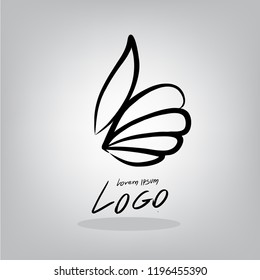 Logo Draw by hand vector