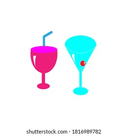 Logo drink icon vector design illustration