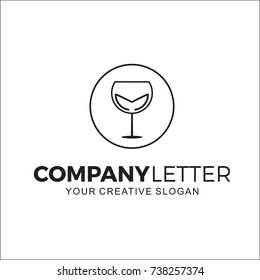 logo drink, logo initial m