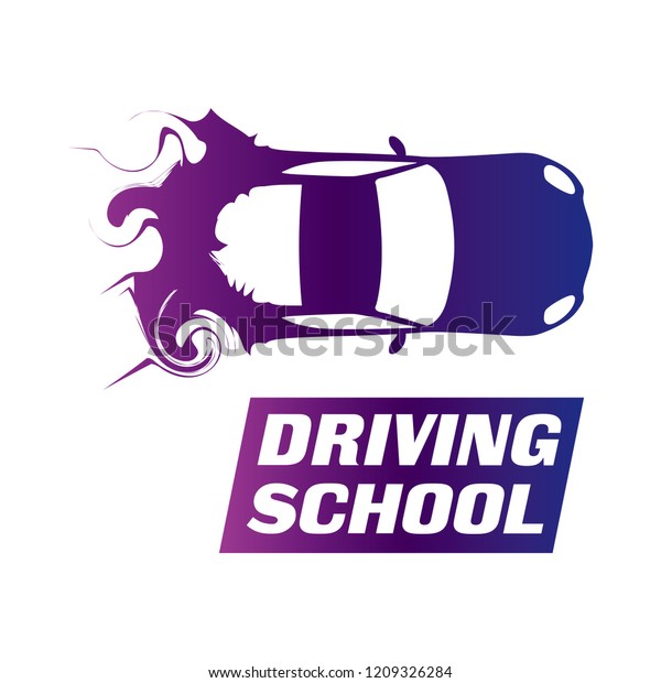 logo of driving\
school, car and mechanic