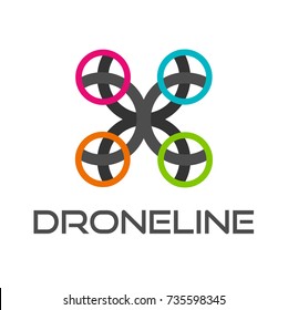 logo of drone vector eps 10