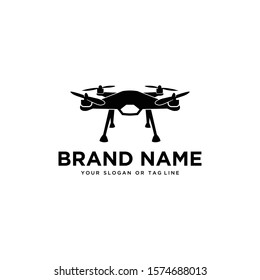 logo drone vector template white background