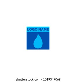 Logo drop, for water