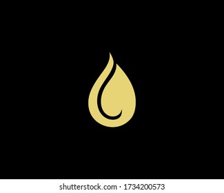 a logo of drop water