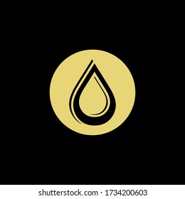 a logo of drop water