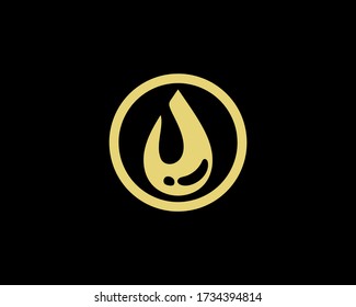 a logo of drop water