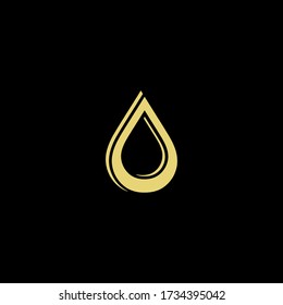 a logo of drop water