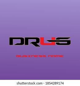 Logo DRUG Business Letter Logo Design With Simple style