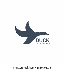 Logo duck Sillhouette Vector Design
