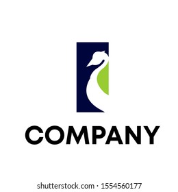 logo duck vector design template sign