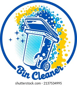 Logo for a dustbin cleaning company