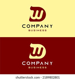 logo dw monogram for your business company