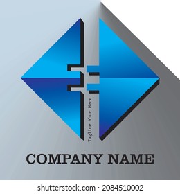 Logo E E 3d for your company