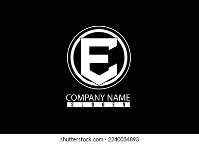 Logo E Design - Corporate Identity Logo - Vector Illustration