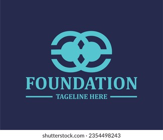 Logo E logo e global abstract 