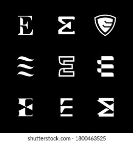 Logo E Letter for any Business Company 