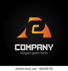 Logo E letter. Isolated on white background. Vector illustration, eps 10
