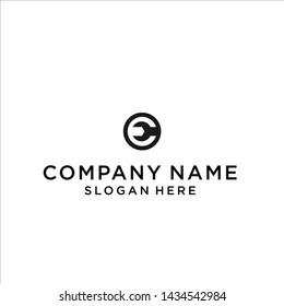 logo e service / logo e circle