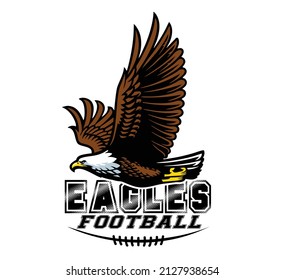  Logo Eagle American Football Mascot
