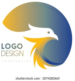 logo with eagle concept. Vector