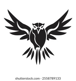 logo of an eagle flying with outstretched wings