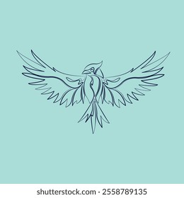 logo of an eagle flying with outstretched wings
