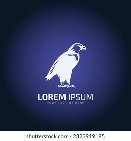 logo of eagle or hawk vector bird design. Eagle and hawk icon