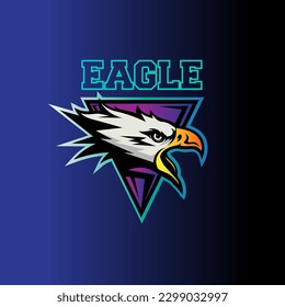 ilustración vectorial de la cabeza del águila del logotipo