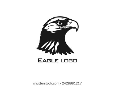 Logo of eagle icon isolated vector silhouette design
