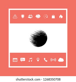 Logo Earth symbol. Graphic elements for your design