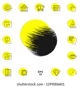 Logo Earth symbol. Graphic elements for your design