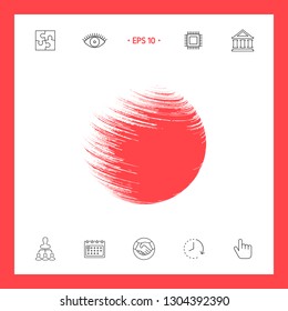 Logo Earth symbol. Graphic elements for your design