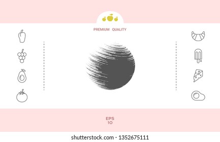 Logo Earth symbol. Graphic elements for your design