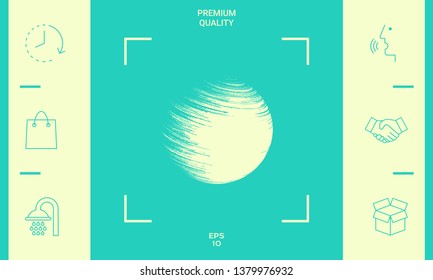 Logo Earth symbol. Graphic elements for your design