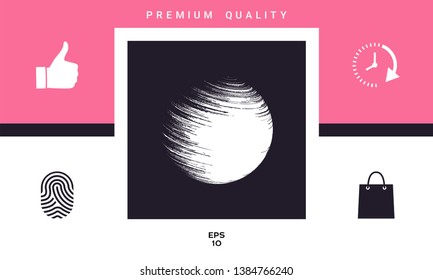 Logo Earth symbol. Graphic elements for your design
