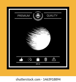 Logo Earth symbol. Graphic elements for your design