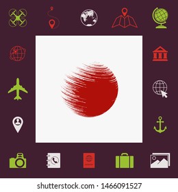 Logo Earth symbol. Graphic elements for your design