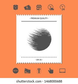 Logo Earth symbol. Graphic elements for your design