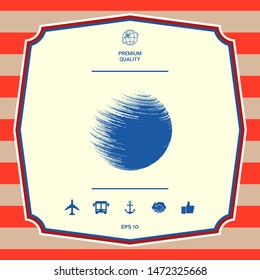 Logo Earth symbol. Graphic elements for your design
