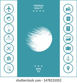Logo Earth symbol. Graphic elements for your design
