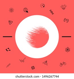 Logo Earth symbol. Graphic elements for your design